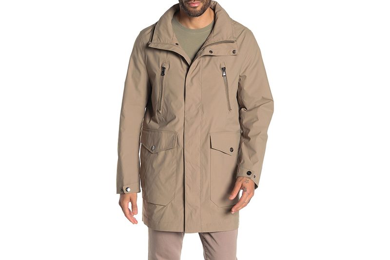 Michael Kors Waxed Zip Front Jacket