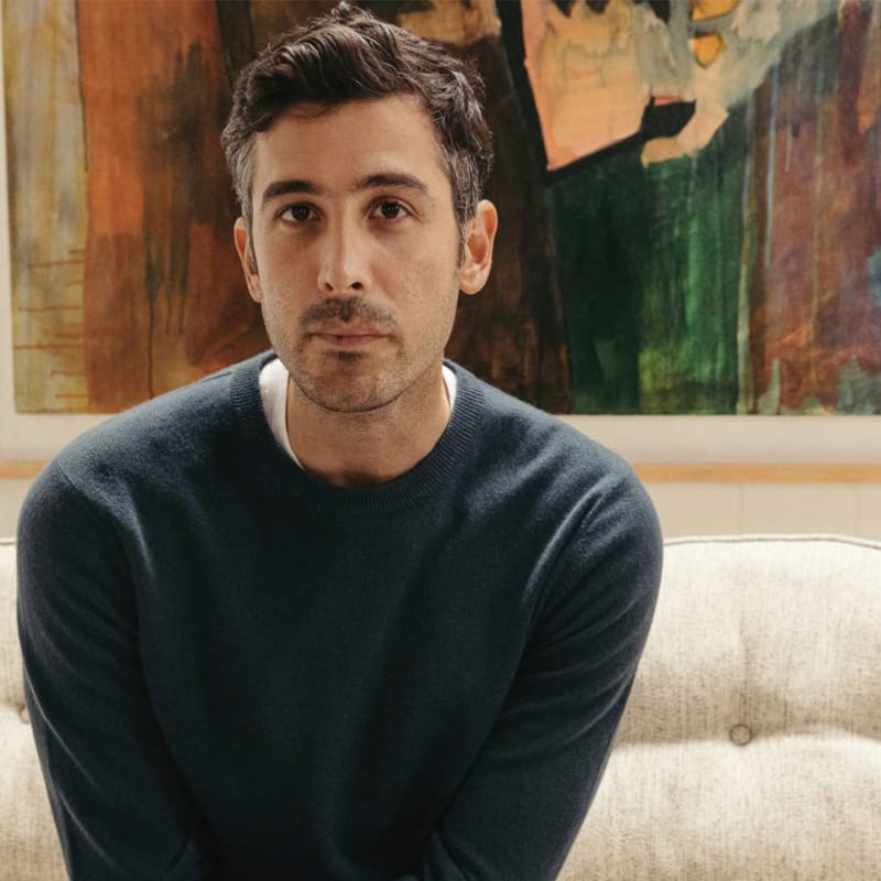 Everlane clothing worn by a man.