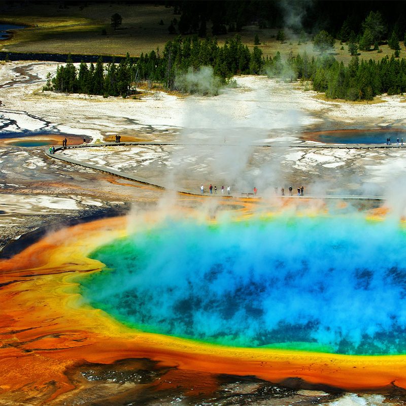 Yellowstone National Park geysers