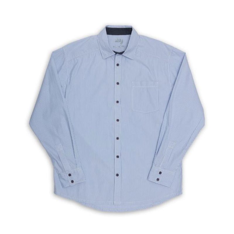 An Ably St. Tropez Button Up Shirt on white background.
