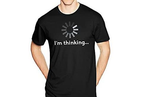 Hanes Humor Graphic T-Shirt on a white backdrop.