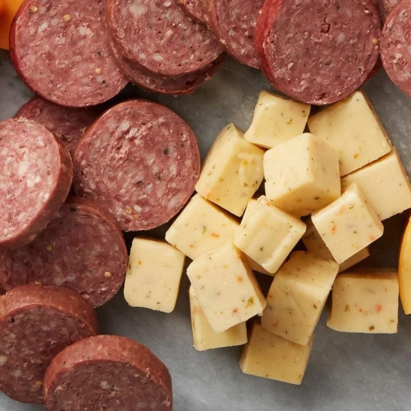 Hickory Farms meat and cheese