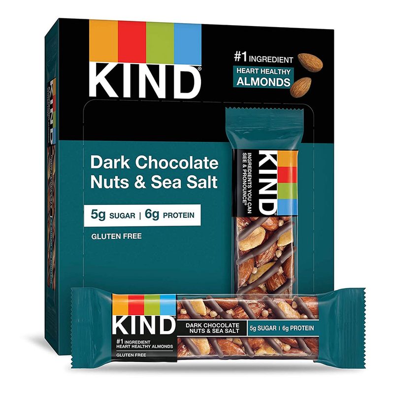 Kind dark chocolate nuts and sea salt.