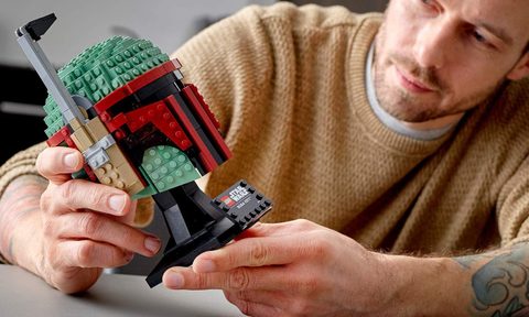 best prime day lego set deals 2020 star wars boba fett helmet