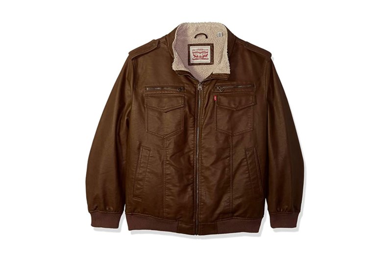 Levi's Vintage Deer Faux Leather Bomber Jacket