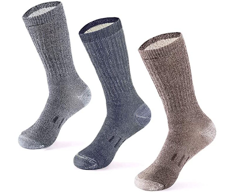 Meriwool socks in multiple colors.