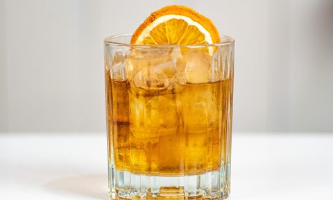 An Old Fashioned cocktail.