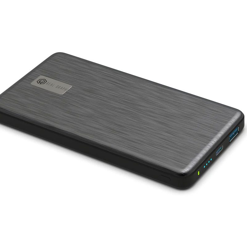 A Real Graphene G-Lite Power Bank on plain background.
