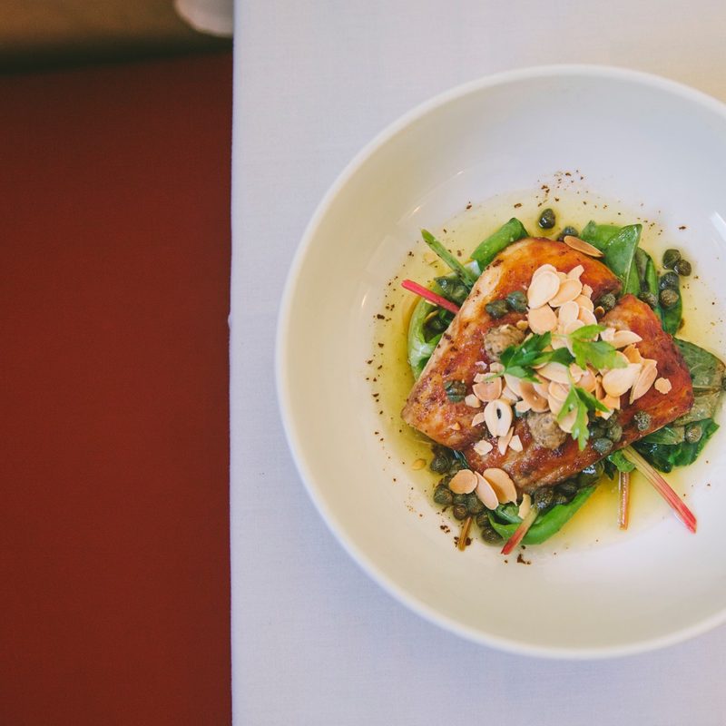 Seafood on table