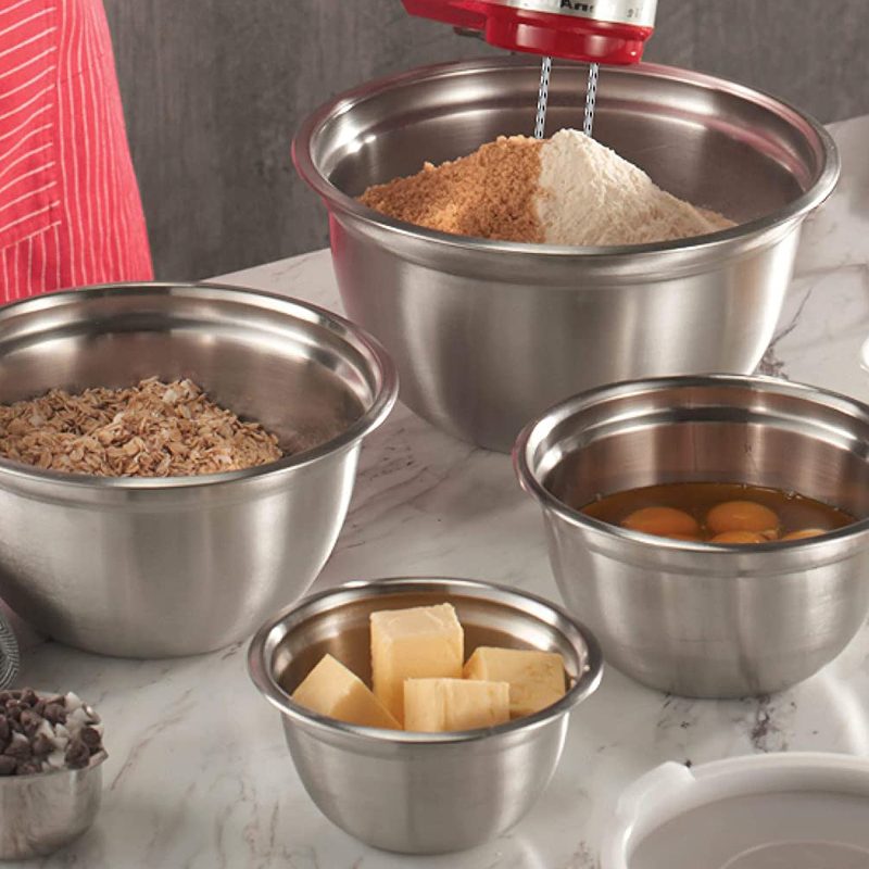 FineDine Premium Stainless Steel Mixing Bowls
