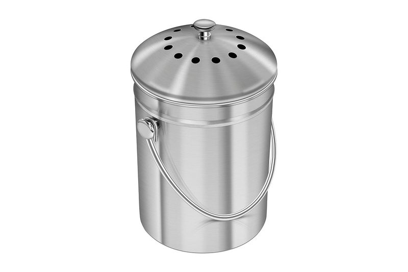 Utopia Kitchen Steel Countertop Compost Bin