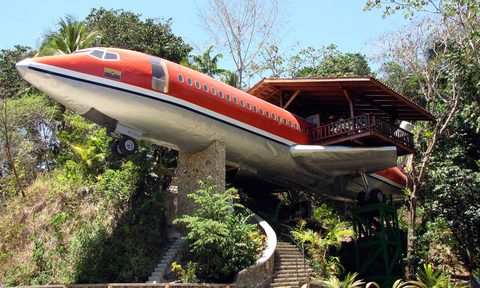 727 Airplane Jungle Fuselage in Costa Rica