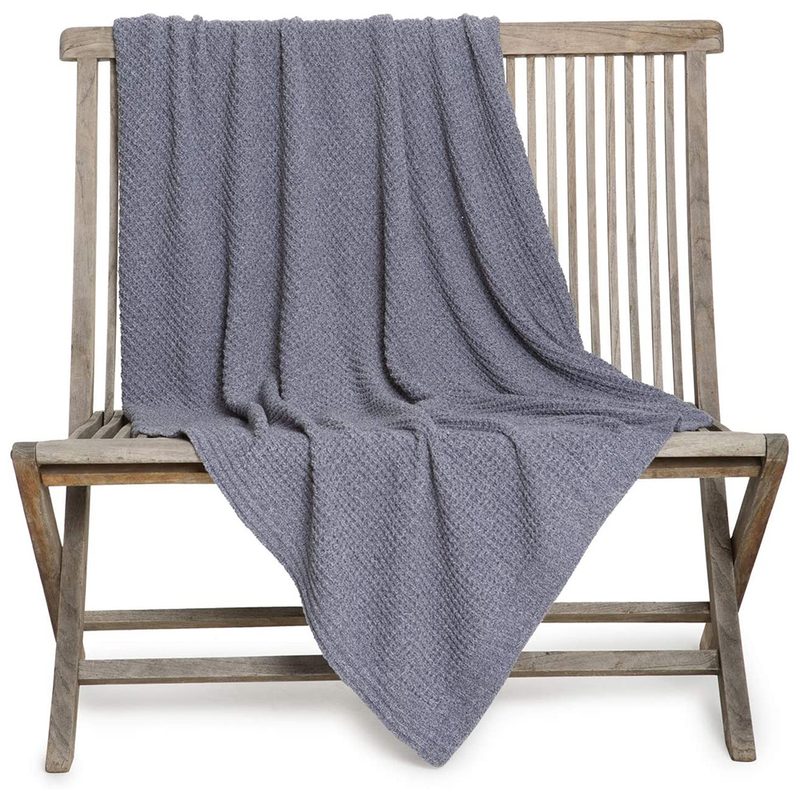 Barefoot Dreams Waffle Throw Blanket.