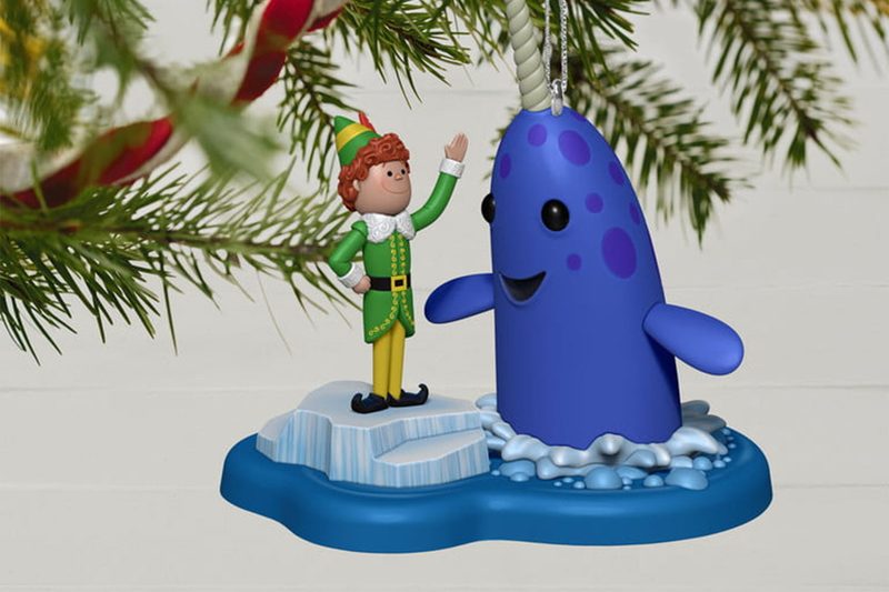 Buddy the Elf and Mr. Narwhal Ornament