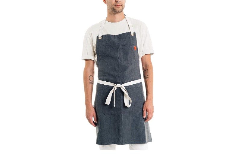 Caldo Linen Kitchen Apron for Cooking