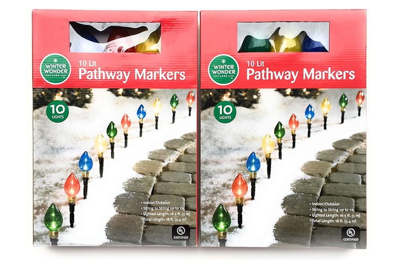 Christmas Bulbs Path Lights