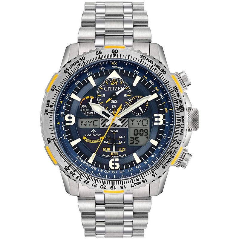 Men's Citizen Eco-Drive Promaster Blue Angels Skyhawk A-T Titanium Watch JY8101-52L