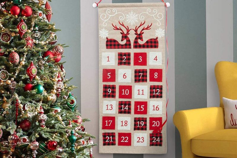 Hanging Burlap Advent Calendar