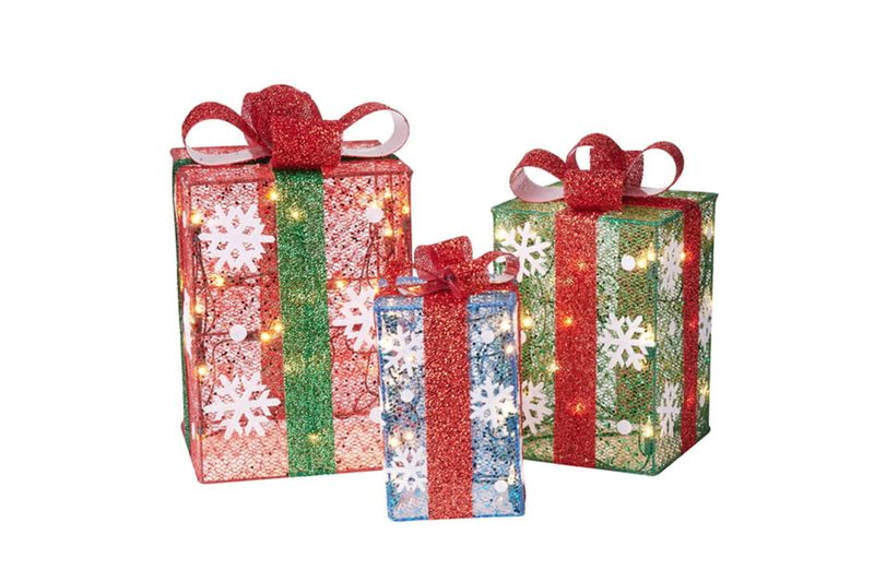 Holiday Time Light-Up Gift Box Set
