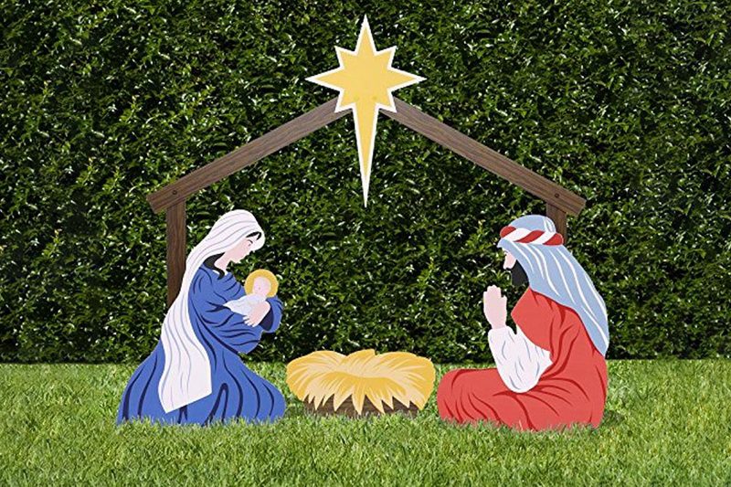 Holy Family Outdoor Nativity Scene