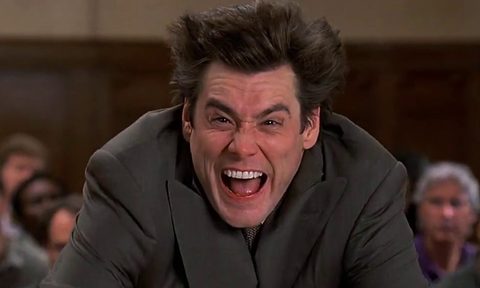 Jim Carrey in a classic face-making stance