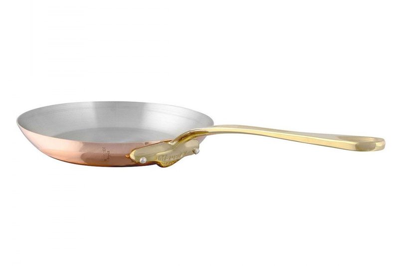 A Mauviel Copper 150b Fry Pan on white background.