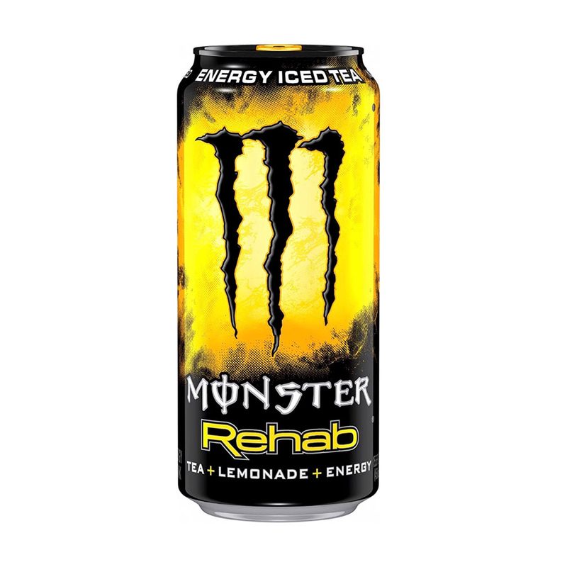 Monster Rehab Tea + Lemonade + Energy Iced Tea.