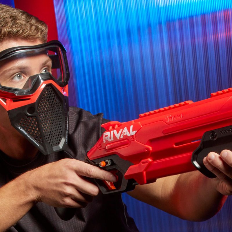 Man with Nerf Gun