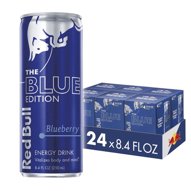 Red Bull Blue Edition Blueberry Energy Drink.