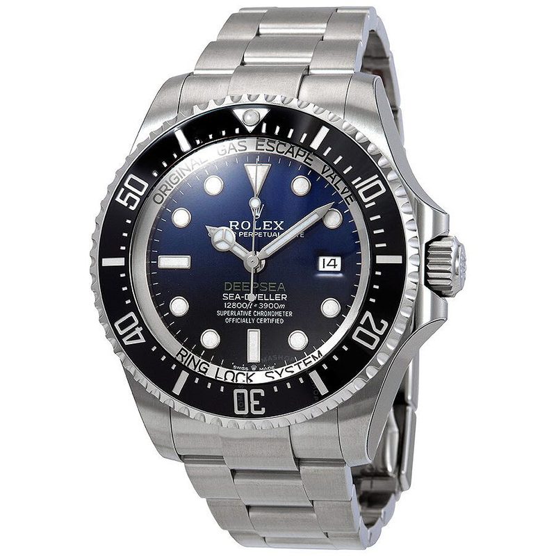 ROLEX Deepsea D-Blue Dial Automatic Men's Stainless Steel Oyster Watch