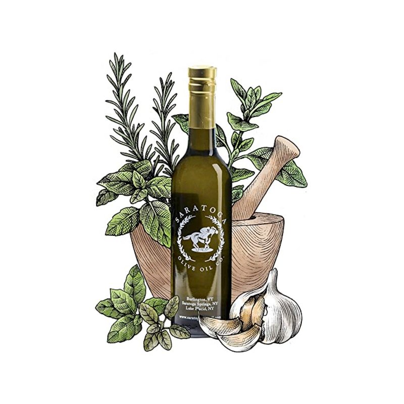 Saratoga Basil Olive Oil Bottle
