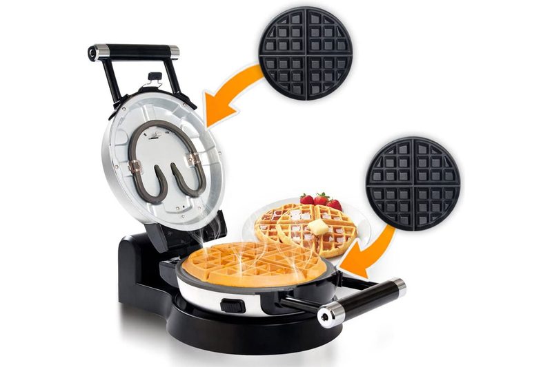 Secura Upgrade Automatic 360 Rotating Non-Stick Belgian Waffle Maker