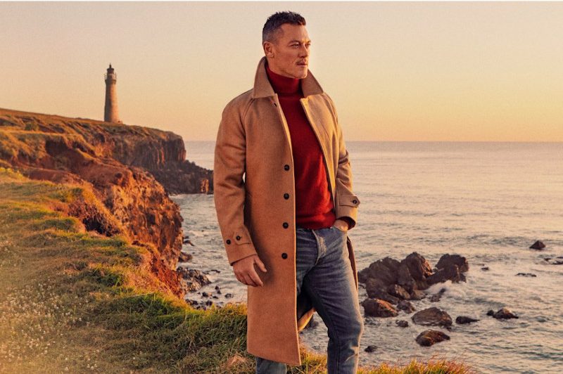 Luke Evans wearing Todd Snyder
