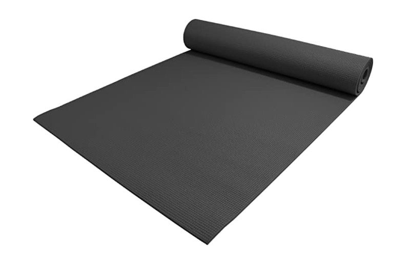 YogaAccessories Extra Thick Deluxe Yoga Mat on a white backdrop.