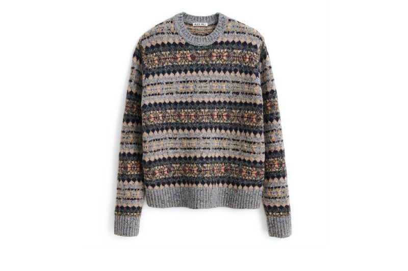 Alex Mill Diamond Fair Isle Crew Sweater