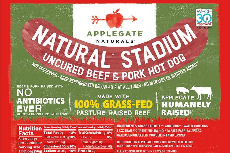 Applegate Natural Stadium Hot Dogs Package