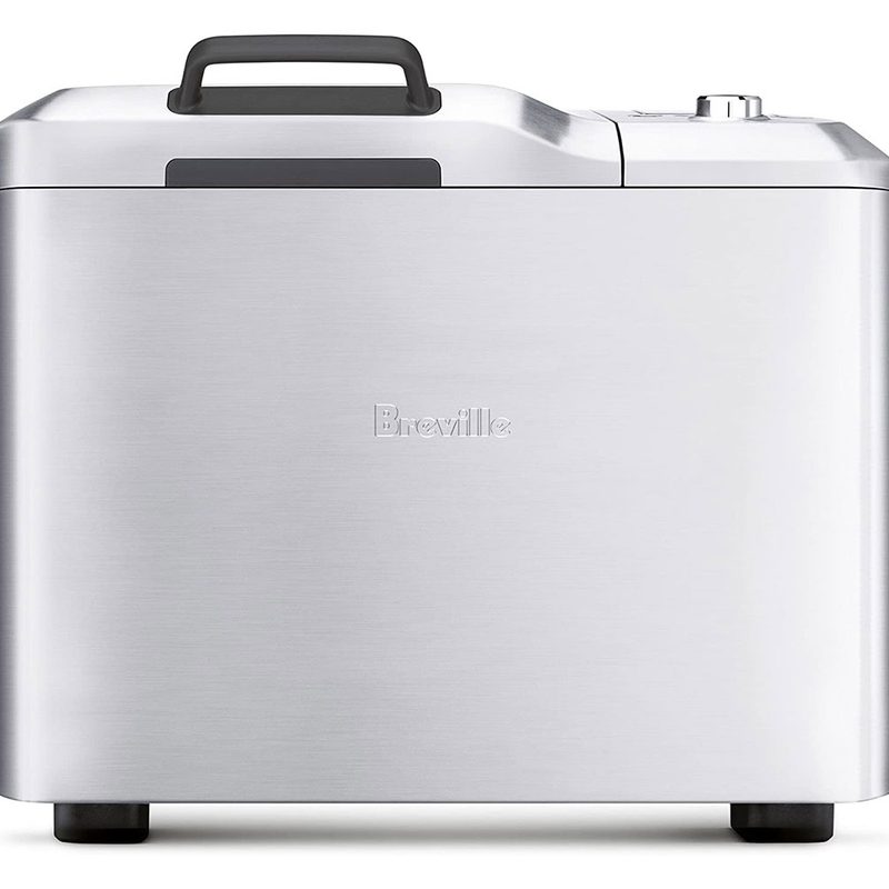 Breville Custom Loaf Breadmaker in stainless steel.