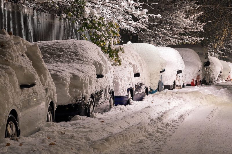 Snow Covered Cars in WInter
