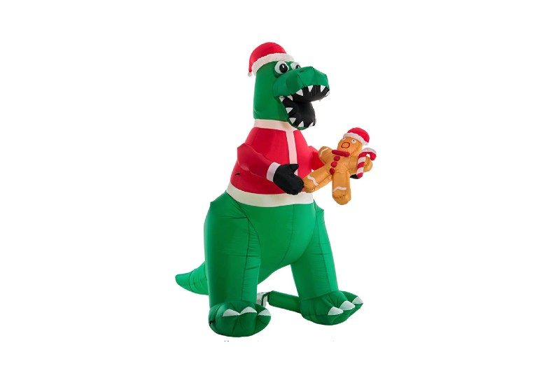 Christmas Masters 8 Foot High 7 Feet Long Inflatable T-Rex