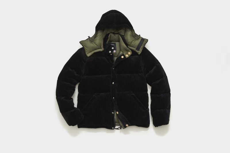 Crescent Down Works + Todd Snyder Black Corduroy Short Parka