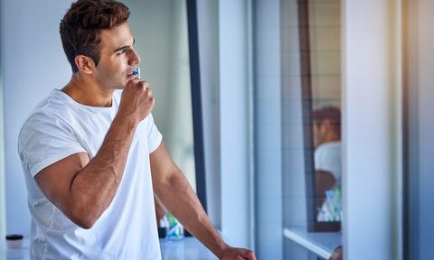 oral care products deep in the morning routine zone