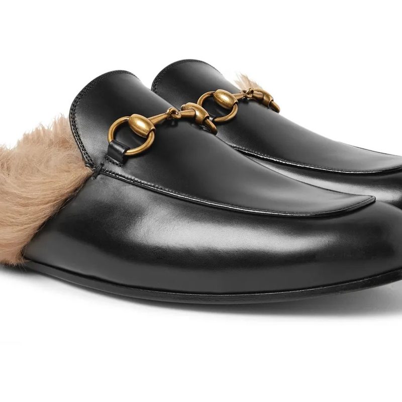 Gucci Princetown Leather Slippers