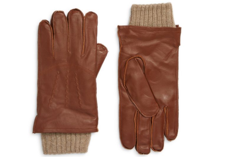 Nordstrom Leather Cashmere Lined Gloves