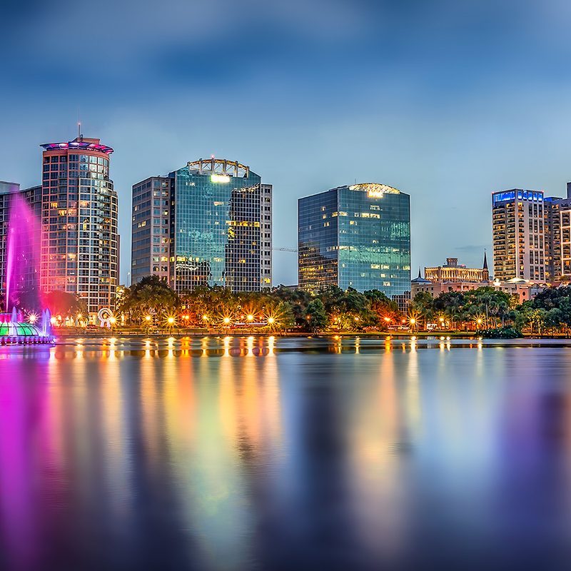 Orlando at night