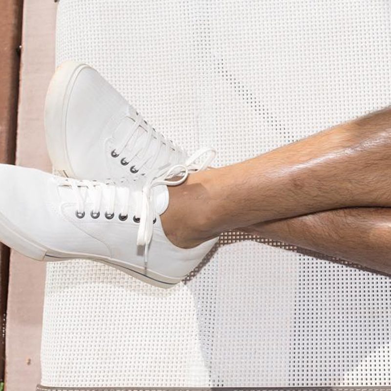 Seavees Monterey Sneakers worn by a figure.