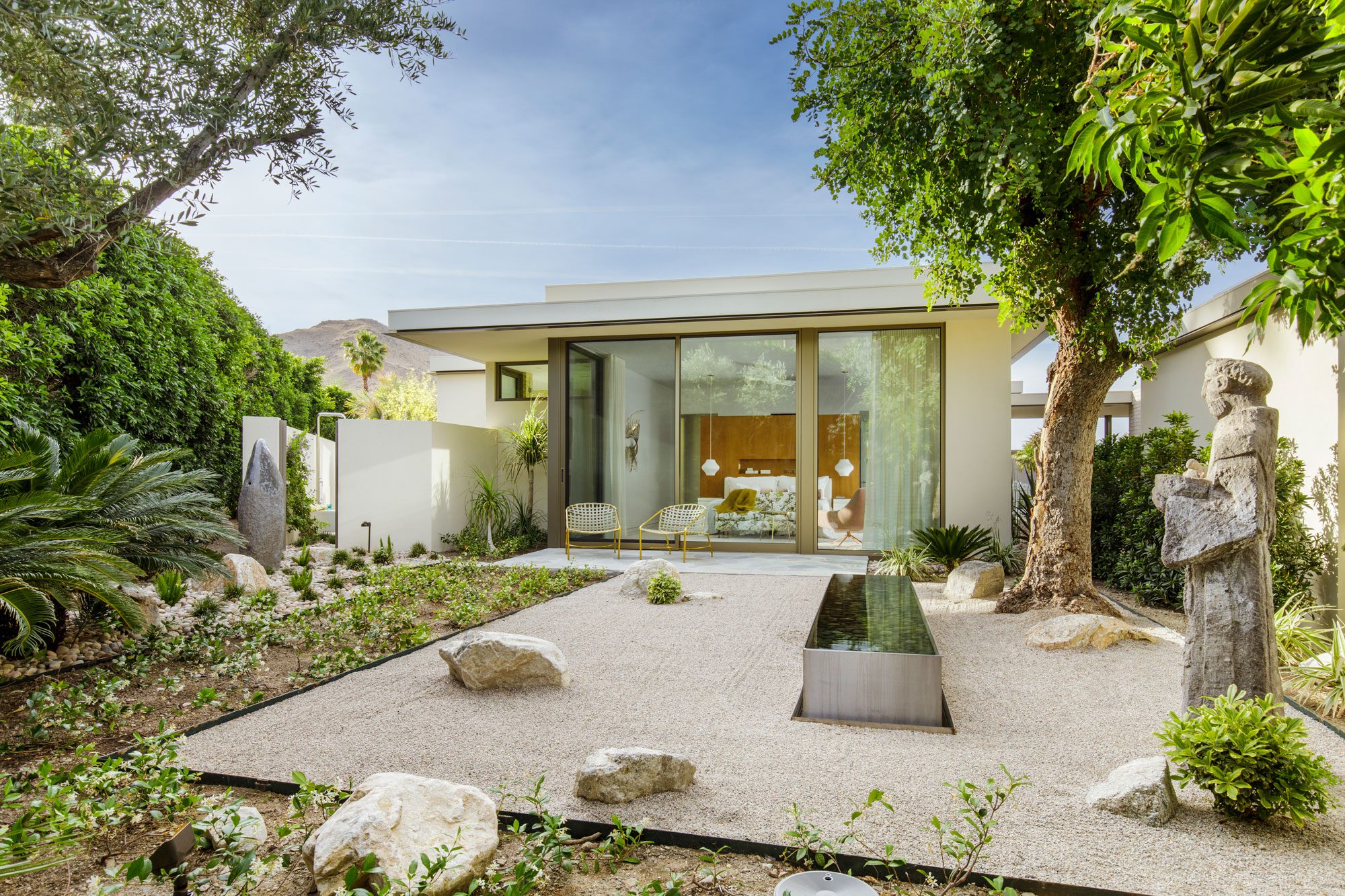 Thunderbird Heights Residence master suite zen garden