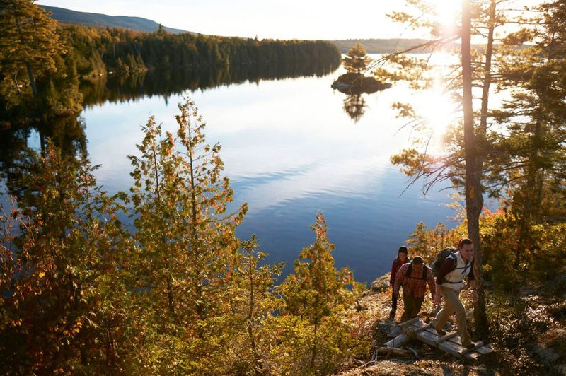 Hiking in the 100-Mile Wilderness, Maine
