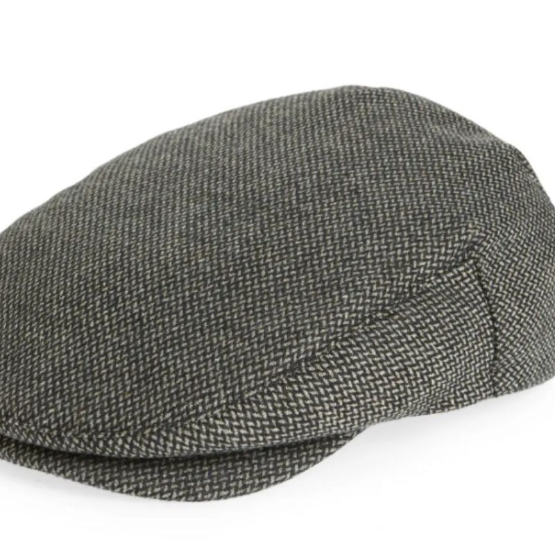 A Brixton Hooligan III Driving Cap on white background.