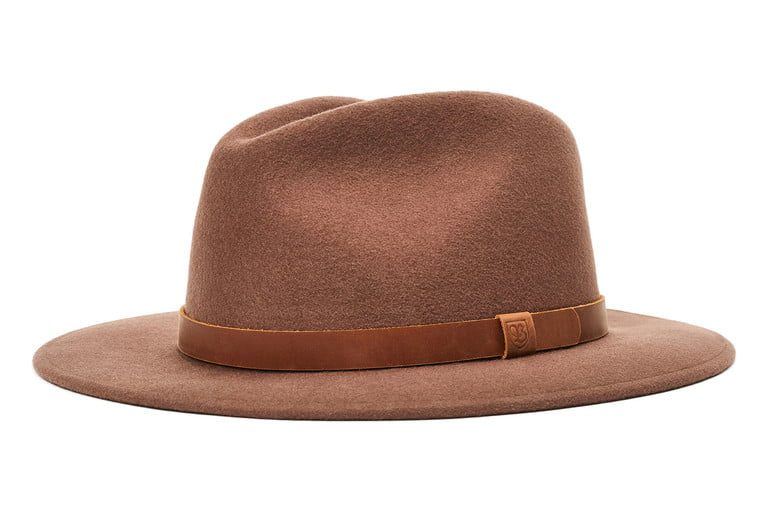 A Brixton Messer Fedora on white background.