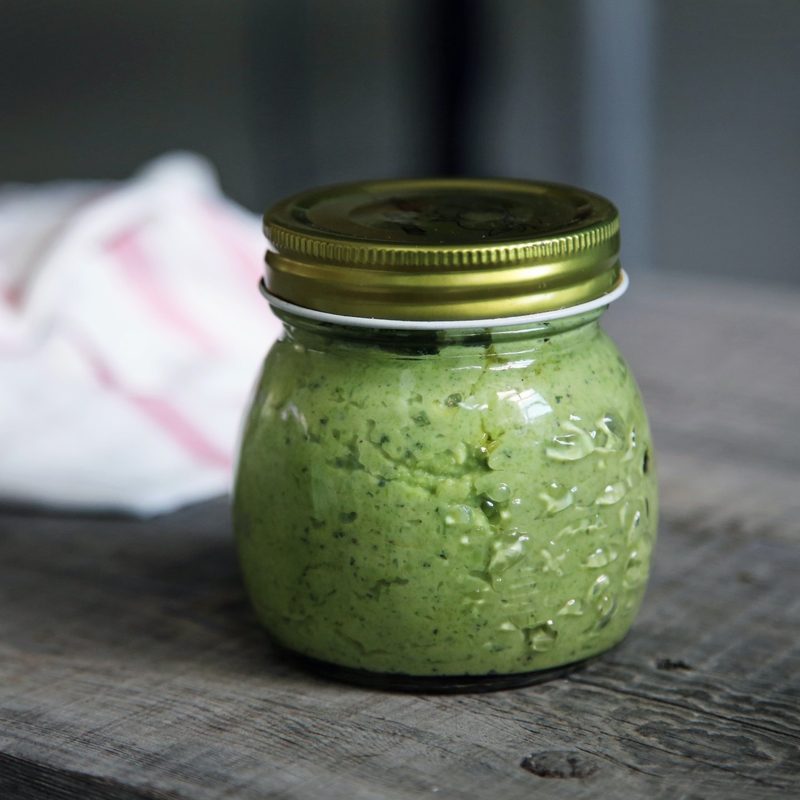 Pesto in a jar